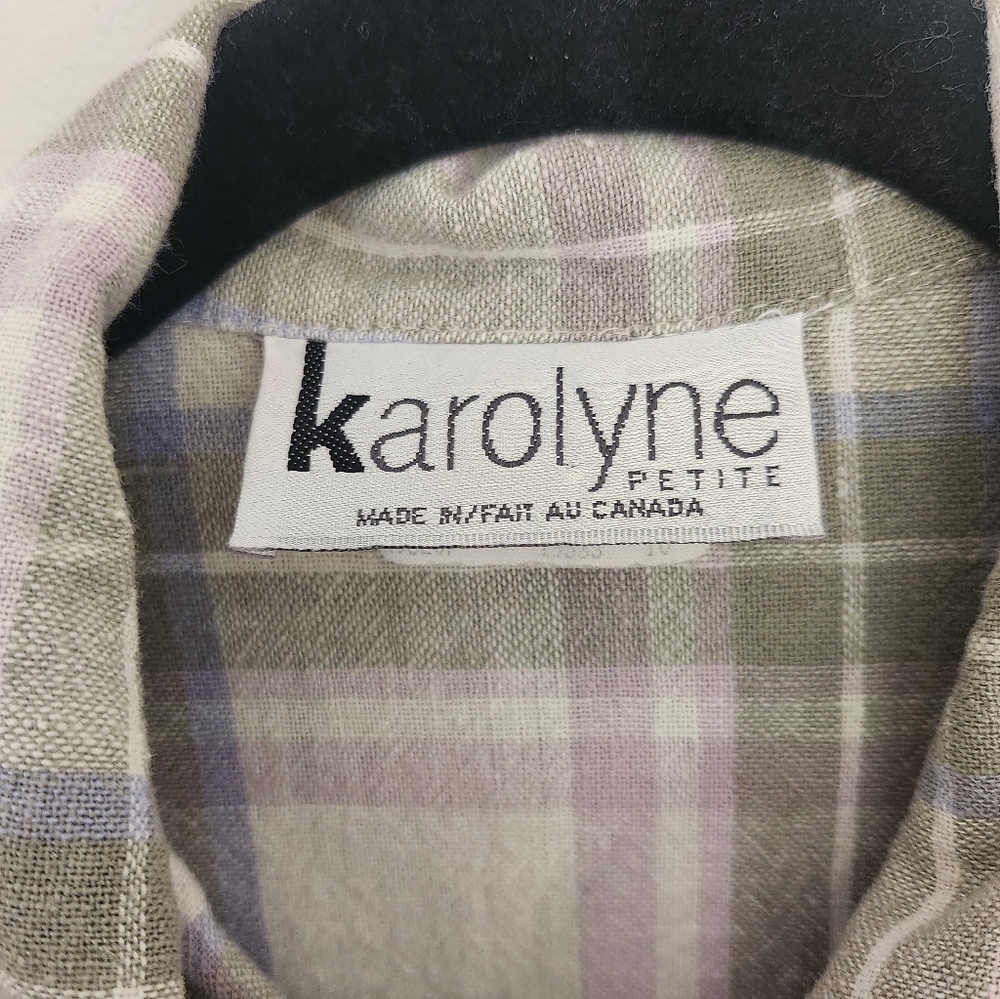 Linen Plaid Button Up - Picture 3 of 8